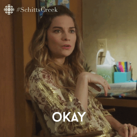 schitts creek ok gif by cbc - find & share on giphy