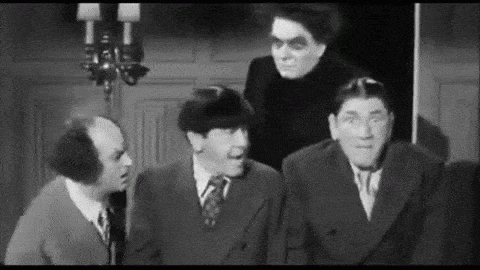 Moe Three Stooges Gif