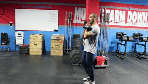 Two Kettlebell At The Rack Position