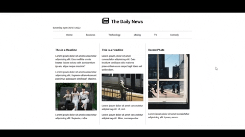 GitHub - PolatB/newspaper-design: It is an newpaper design created with ...
