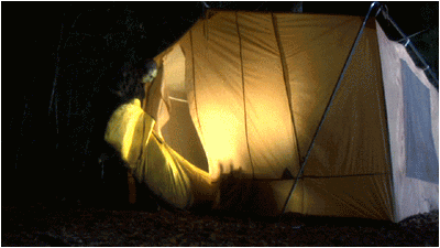Развратные ласки в палатке