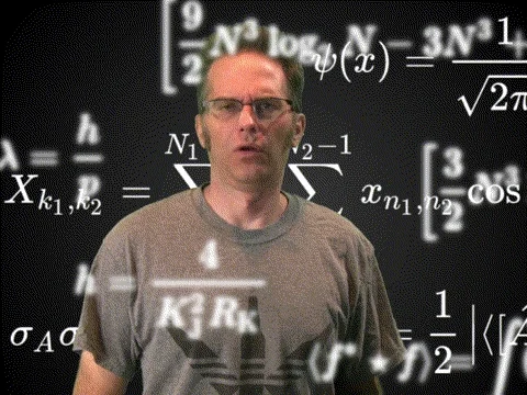 Homme entouré d'équations mathématiques — la formule de la valeur du pip