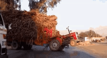 Tractor wheelie in funny gifs