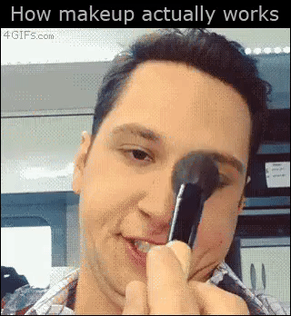 How makeup actually works in funny gifs