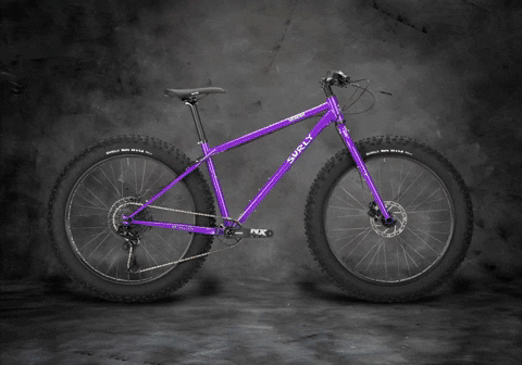 Animated GIF of all the Surly bike models on gray background