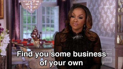  real housewives rhoa phaedra parks mind your own business the real housewives of atlata GIF