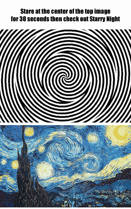 Voyez Cette Etonnante Illusion D Optique Dans La Nuit Etoilee De Van Gogh Psychomedia