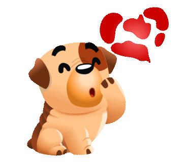 Dog Love Sticker by Chummy Chum Chums for iOS & Android | GIPHY