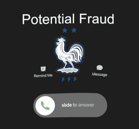 Fraud call warning on phone