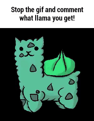 Which llama You Get in gifgame gifs