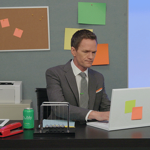 Neil Patrick Harris Work GIF by bubly - Find & Share on GIPHY
