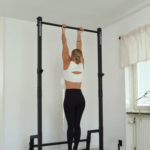 chin up top hold exercise demonstration