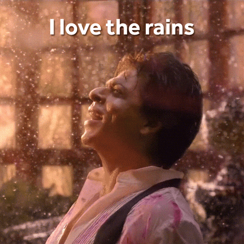 Raining Shah Rukh Khan GIF by Red Chillies Entertainment