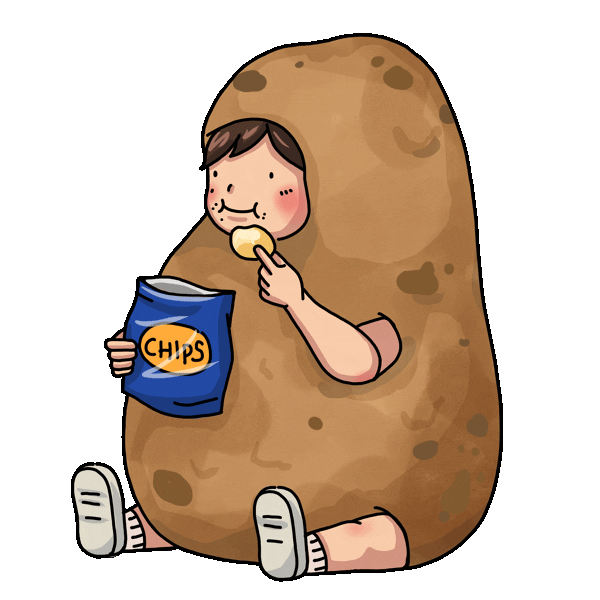 Happy Chips Sticker by HAPPI HAPPU for iOS & Android GIPHY