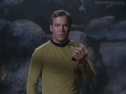 Captain Kirk gif.