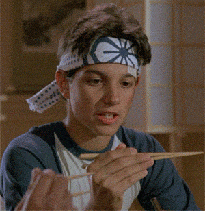 ralph macchio karate kid johnny cade chopsticks