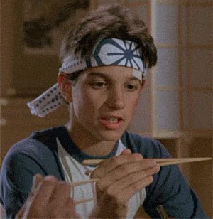 Ralph Macchio Chopsticks GIF - Find & Share on GIPHY