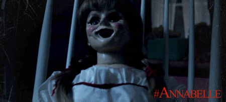 Image result for annabelle gif