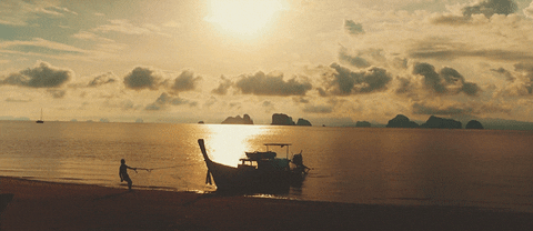 Jerology boat beach sunset