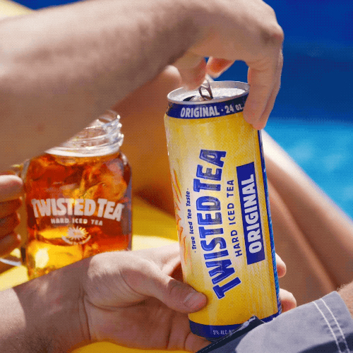Pool Drinking GIF by Twisted Tea