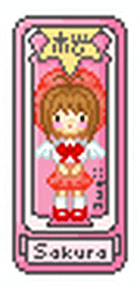 Resultado de imagen para sakura card captor pixel gif