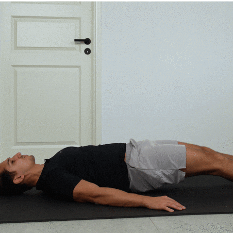 hamstring walkouts exercise demonstration