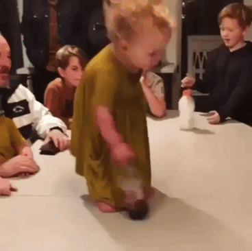 Magic of happiness in funny gifs