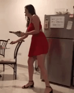 How not to open a champagne bottle in fail gifs