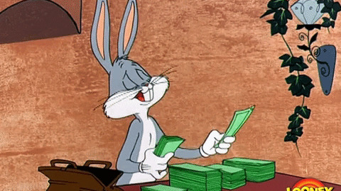 Bugs Bunny Money GIF by Looney Tunes - Find & Share on GIPHY