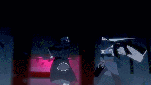 Itachi Fight in anime gifs