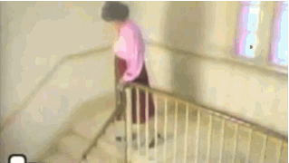 5 Times Elderly women fall down stairs WTF