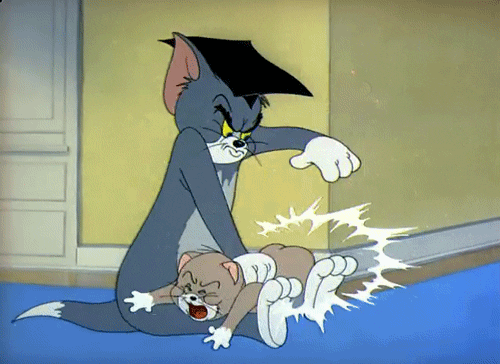 cartoons & comics reactions bad actions tom and jerry