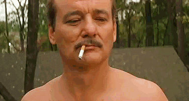 Bill Murray Smoking GIF