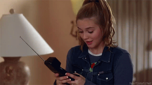 gif woman on the phone
