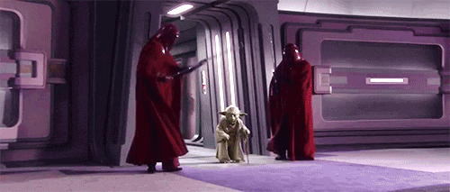Image result for revenge of the sith gif yoda