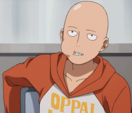 Bored One Punch Man GIF