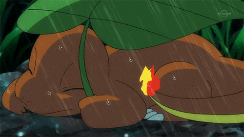  sad pokemon rain raining charmander GIF
