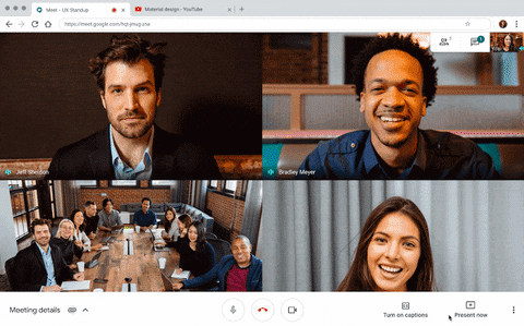 google meet Herramientas para trabajar en equipo desde casa