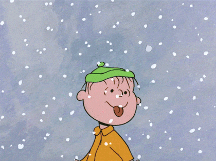 snow adorable winter charlie brown eating snow