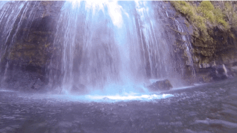 le morne brabant mauritius underwater waterfall gif
