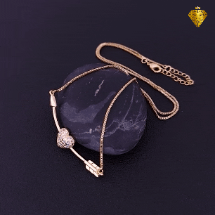 Colar Feminino Cravejado em Zircônias - Love Arrow – Novidades – Colares Femininos – Feminino – Super Ofertas