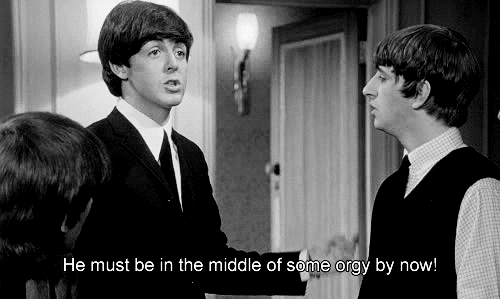 Image result for hard days night movie gif