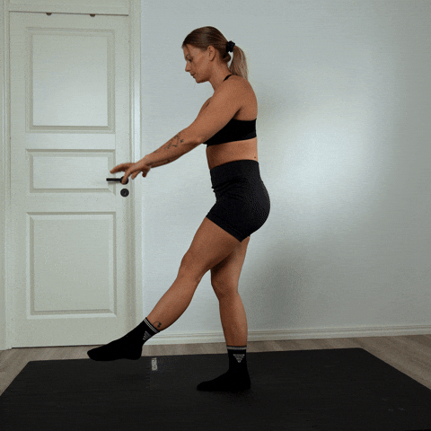 negative enbensböj exercise demonstration