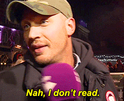 tom hardy read i dont read
