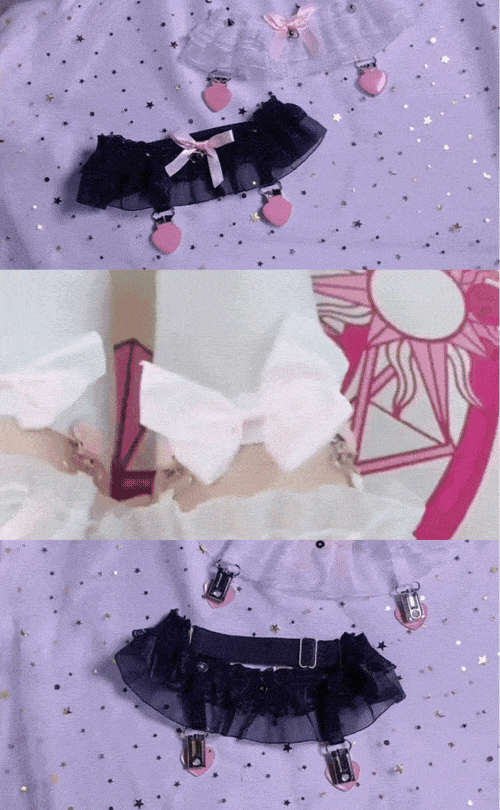 Lace Thigh Suspenders Gif