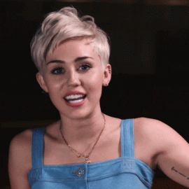 She Looks Happy Miley Cyrus GIF - Find & Share on GIPHY