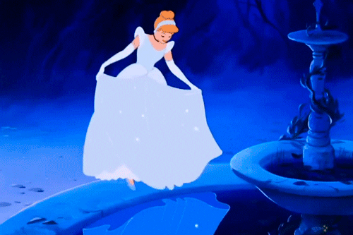 cinderella in her ball gown