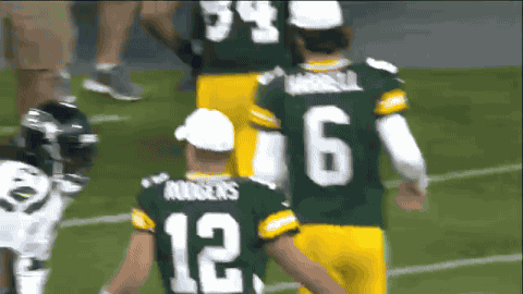 Image result for aaron rodgers marshawn lynch gif