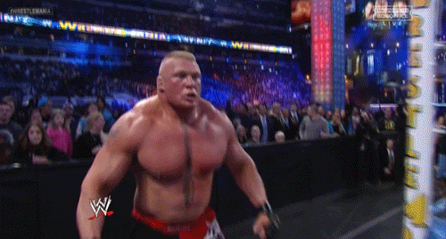 Brock Lesnar is mad