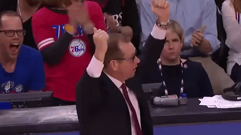 Shocked Nba Playoffs GIF by ESPN